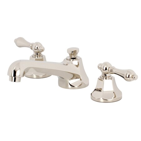 Kingston Brass KS4466AL 8" Widespread Bathroom Faucet, Polished Nickel KS4466AL